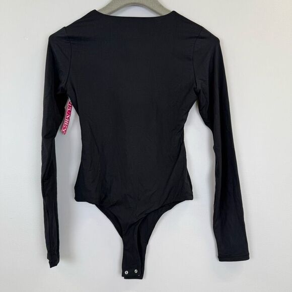 PUMIEY Women's Crew Neck Long Sleeve Bodysuit Sexy Tops Sharp Collection 📦 - Picture 4 of 10